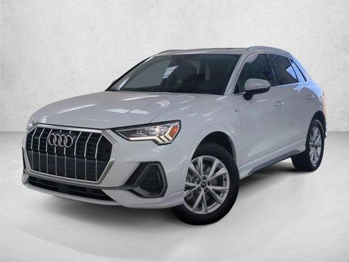 Glacier White Metallic 2025 Audi Q3 45 S line Premium Plus