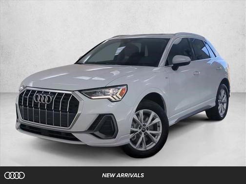 Glacier White Metallic 2025 Audi Q3 45 S line Premium Plus