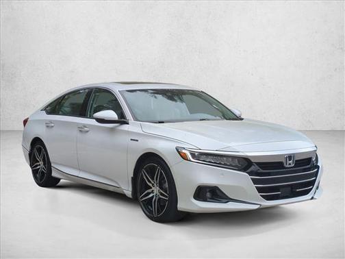 Platinum White Pearl 2021 Honda Accord Hybrid Touring