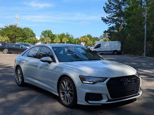 Glacier White Metallic 2023 Audi A6 55 Premium Plus