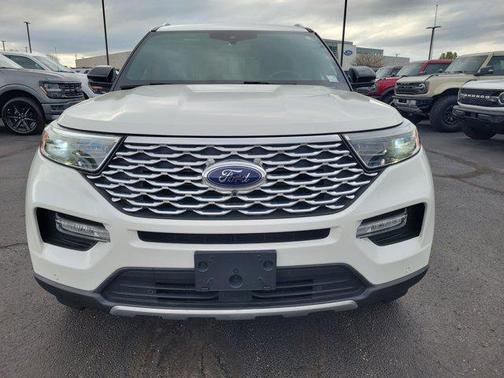 Star White Metallic Tri-Coat 2020 Ford Explorer Platinum