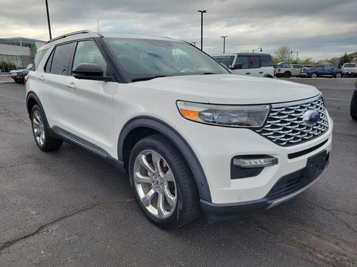 Star White Metallic Tri-Coat 2020 Ford Explorer Platinum