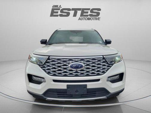 Star White Metallic Tri-Coat 2020 Ford Explorer Platinum