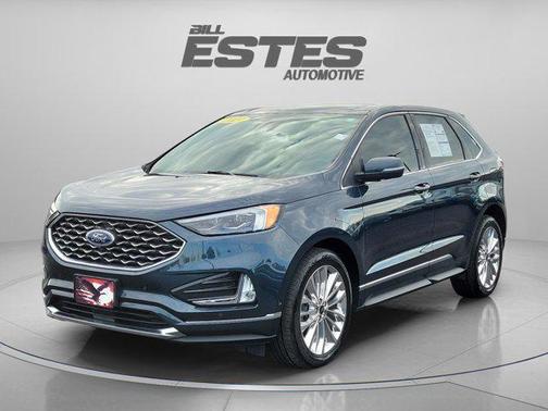 Stone Blue Metallic 2024 Ford Edge Titanium