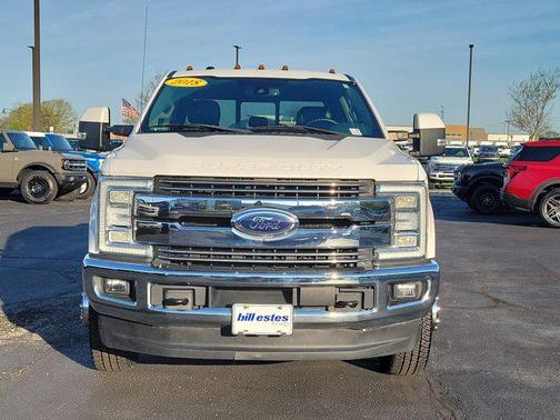 White Platinum Metallic Tri-Coat 2018 Ford F-350 Lariat
