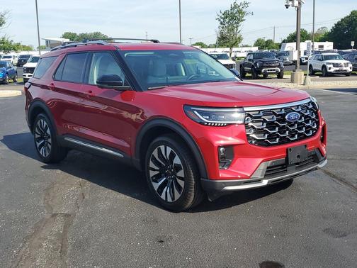 Rapid Red Metallic Tinted Clearcoat 2026 Ford Explorer Platinum