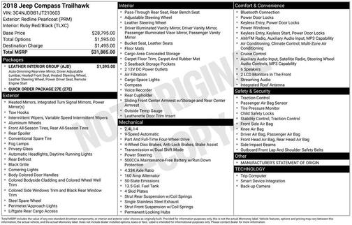 2018 Jeep Compass Trailhawk