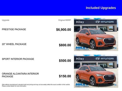 2020 Audi Q3 45 S line Prestige