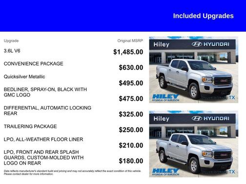 Quicksilver Metallic 2020 GMC Canyon Base