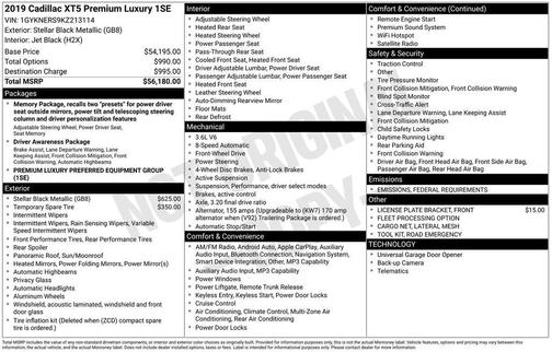 2019 Cadillac XT5 Premium Luxury