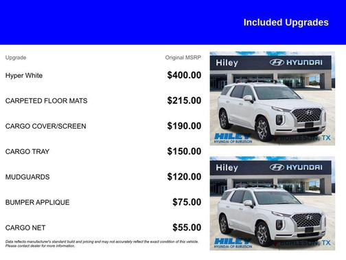 Hyper White 2021 Hyundai PALISADE Calligraphy