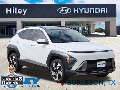 Atlas White 2024 Hyundai KONA Limited
