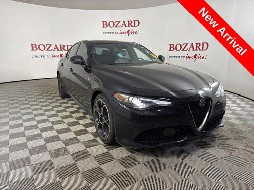 Vulcano Black Metallic 2023 Alfa Romeo Giulia Ti