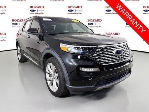 Agate Black Metallic 2021 Ford Explorer Platinum