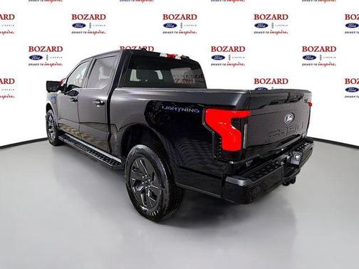 Agate Black Metallic 2025 Ford F-150 Lightning Flash