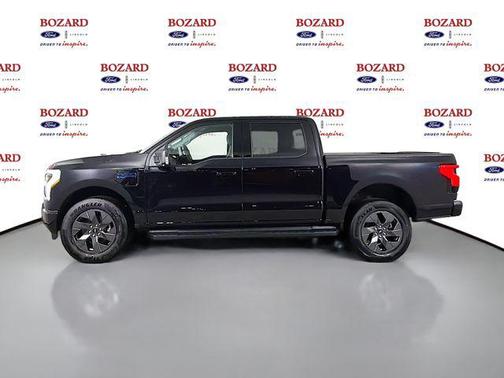 Agate Black Metallic 2025 Ford F-150 Lightning Flash