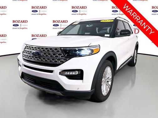 Star White Metallic Tri-Coat 2023 Ford Explorer Limited