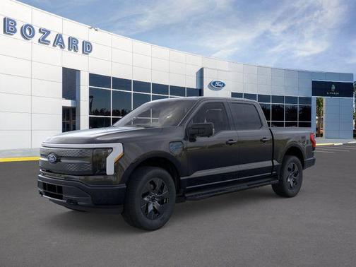 Agate Black Metallic 2025 Ford F-150 Lightning Flash