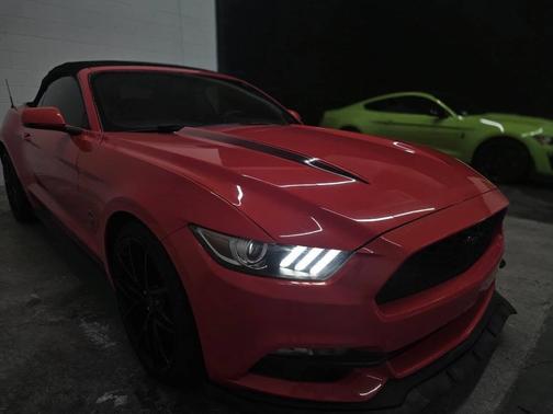 Competition Orange 2015 Ford Mustang EcoBoost Premium