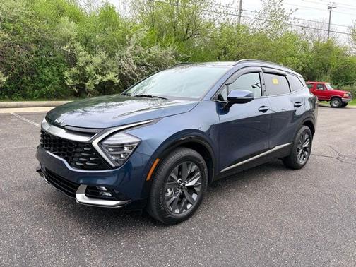 Blue 2025 Kia Sportage Hybrid SX-Prestige