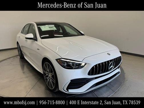 Moonlight White 2026 Mercedes-Benz AMG C 43 Base 4MATIC