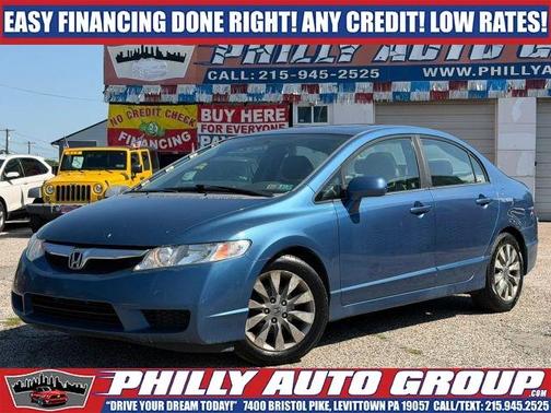 Blue 2009 Honda Civic EX