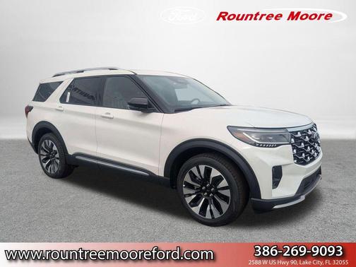 Star White Metallic Tri-Coat 2026 Ford Explorer Platinum