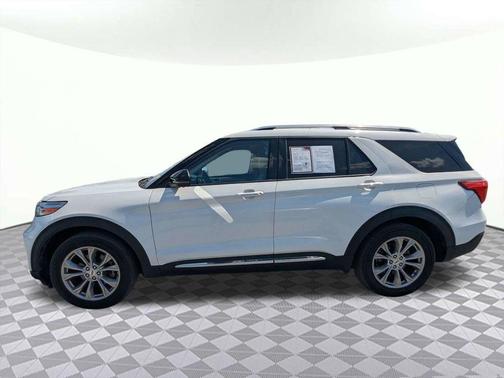 Star White Metallic Tri-Coat 2021 Ford Explorer Limited