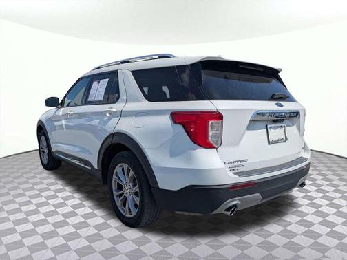 Star White Metallic Tri-Coat 2021 Ford Explorer Limited