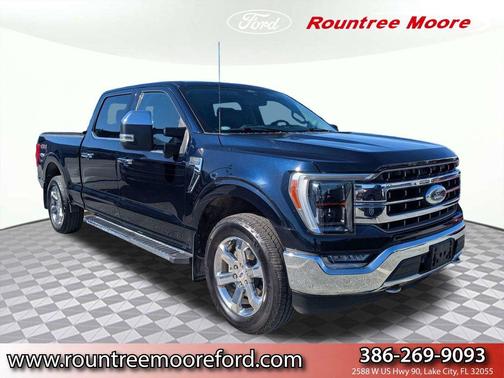Blue 2021 Ford F-150 Lariat