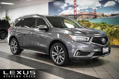 Modern Steel Metallic 2019 Acura MDX 3.5L w/Advance & Entertainment Pkgs