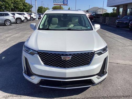 Crystal White Tri-Coat 2023 Cadillac XT6 Premium Luxury AWD