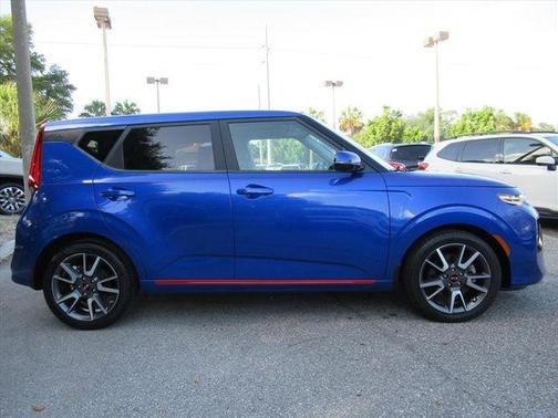 Neptune Blue/Black Roof 2021 Kia Soul Turbo