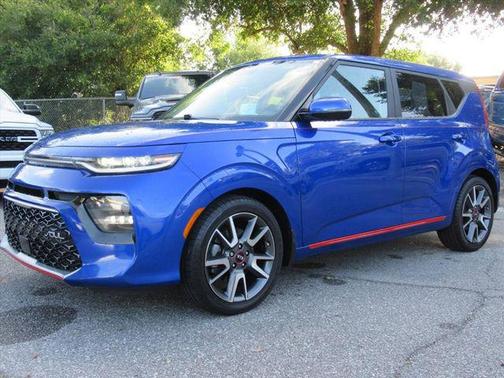 Neptune Blue/Black Roof 2021 Kia Soul Turbo