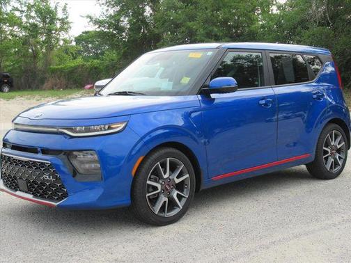 Neptune Blue/Black Roof 2021 Kia Soul Turbo