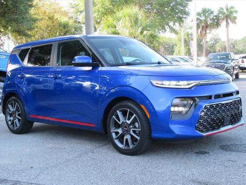 Neptune Blue/Black Roof 2021 Kia Soul Turbo
