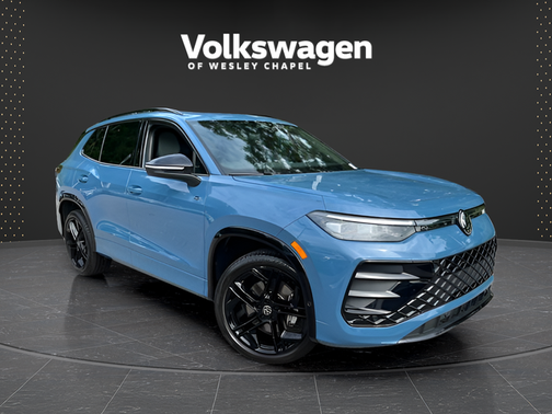 Monterey Blue Pearl 2025 Volkswagen Tiguan 2.0T SE R-Line Black
