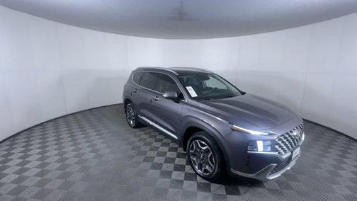 Portofino Gray 2021 Hyundai SANTA FE HEV SEL Premium