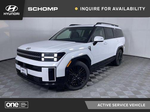 Serenity White 2026 Hyundai SANTA FE HEV Calligraphy