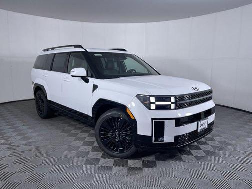 Serenity White 2026 Hyundai SANTA FE HEV Calligraphy