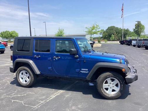 BLUE 2010 Jeep Wrangler Unlimited Sport