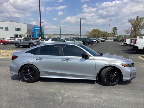 Solar Silver Metallic 2025 Honda Civic Sport