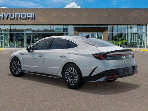 Serenity White 2025 Hyundai SONATA Hybrid Limited