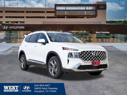 White 2022 Hyundai SANTA FE SEL