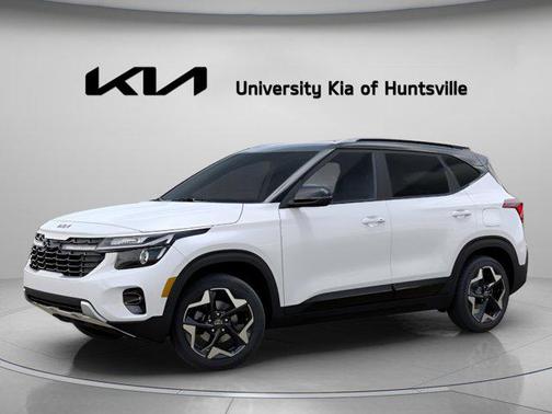 Clear White/Black Roof 2025 Kia Seltos S