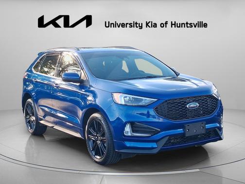 Atlas Blue Metallic 2022 Ford Edge ST Line