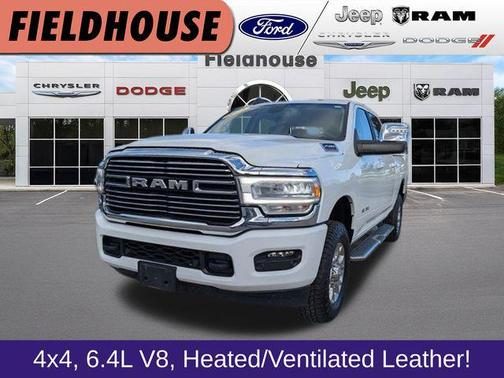 Bright White Clearcoat 2024 RAM 2500 Laramie Crew Cab 4x4 6'4' Box