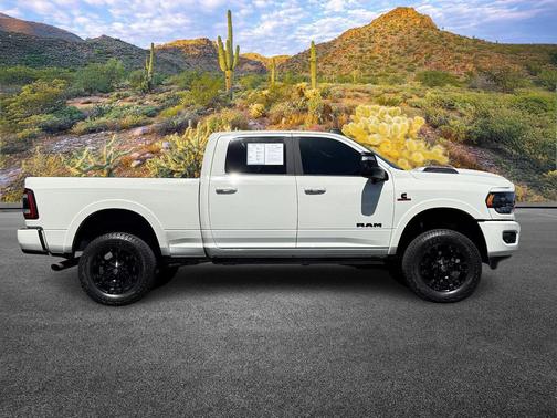 Pearl White 2024 RAM 2500 Limited Crew Cab 4x4 6'4' Box