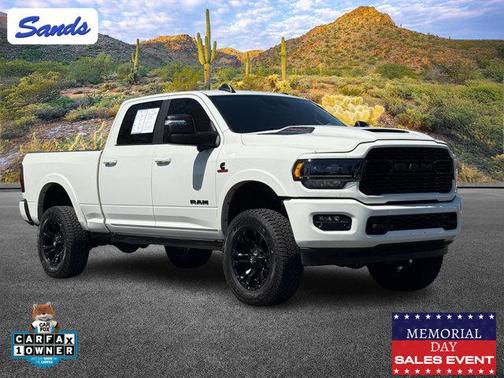 Pearl White 2024 RAM 2500 Limited Crew Cab 4x4 6'4' Box