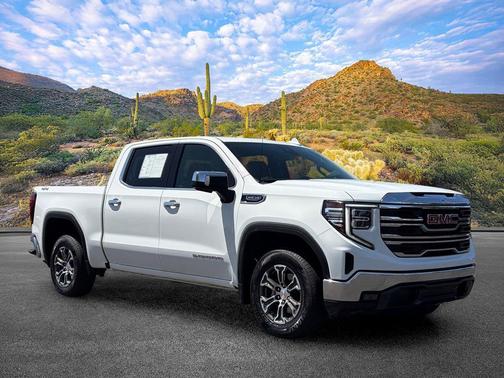 Summit White 2024 GMC Sierra 1500 SLT